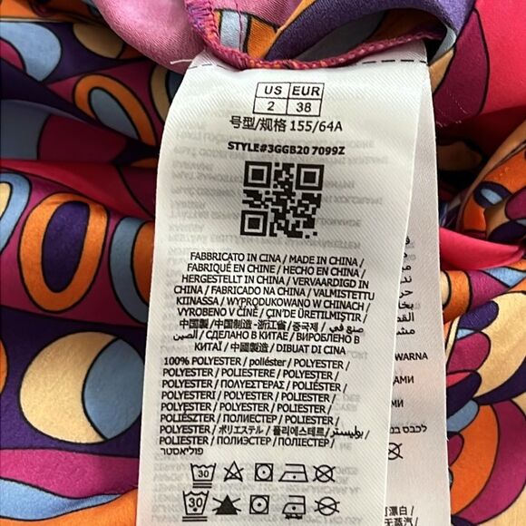 MARCIANO X Guess Collab Silky Wide Leg Wrap Pants Gypset Flowy Tulum Sz 2 - Picture 9 of 13